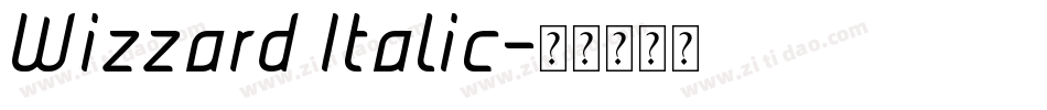 Wizzard Italic字体转换